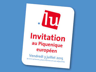 Invitation au pique-nique européen le 3 juillet 2015, à l'occasion du lancement officiel de la Présidence luxembourgeoise du Conseil de l'UE