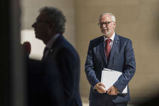 Pierre Gramegna et Werner Hoyer à Luxembourg le 11 septembre 2015