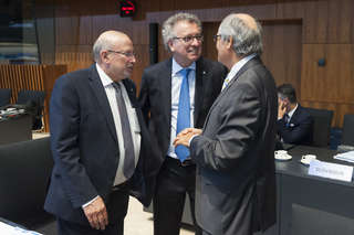 Réunion de l'Eurogroupe à Luxembourg le 12 septembre 2015