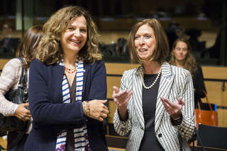 Réunion informelle des ministres de la Santé, Luxembourg, 24 septembre 2015 : Edith Schippers et Lydia Mutsch