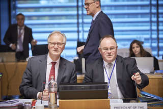 Romain Schneider au Conseil CAE Développement le 26 octobre 2015 à Luxembourg