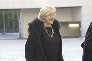 Corina Cretu à son arrivée à Luxembourg le 26 novembre 2015