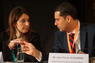 Laura Ferrara et Jean-Pierre Schembri à Luxembourg, le 30 novembre 2015