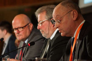 Gaston Stronck, Mars Di Bartolomeo et Marc Angel à Luxembourg, le 30 novembre 2015