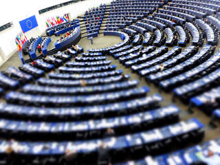 L'hémicycle du Parlement européen à Strasbourg